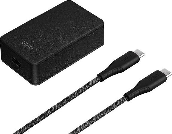Fotoja e Karikues Uniq Versa Slim Lithos 1x USB-C, i zi