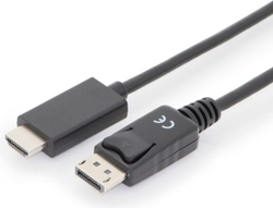 Fotoja e Kabllo Digitus (AK-340303-030-S) DisplayPort - HDMI, 3m, e zezë