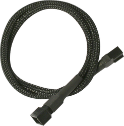 Fotoja e Kabllo Nanoxia 3 pin - 3 pin 900100000, 0.3m, e zezë