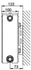 Fotoja e Radiator kompakt Caradon Compact C22, 400 mm, 1100 mm, i bardhë, Picture 2