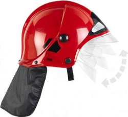 Fotoja e Helmetë zjarrfikësish Klein MSA 8901, e kuqe