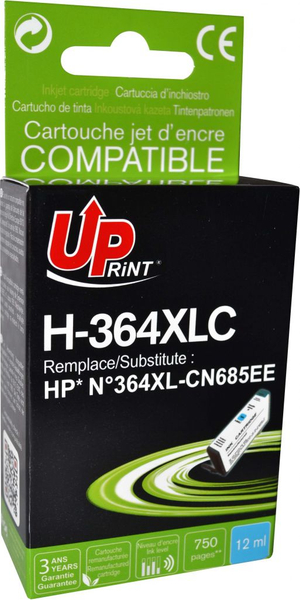 Fotoja e Ngjyrë për printer UPrint H-364XLC/ CB323EE, cyan