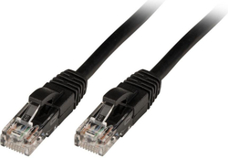 Fotoja e Kabllo Lindy Patchcord Cat6, 2m, e zezë