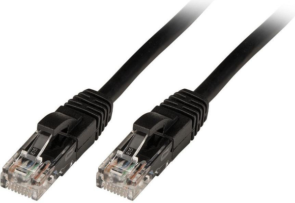 Fotoja e Kabllo Lindy Patchcord Cat6, 2m, e zezë