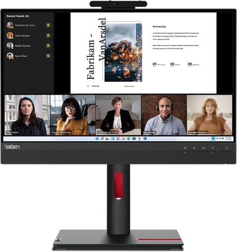Fotoja e Monitor Lenovo TIO 24 Gen5, 23.8", FHD, i zi