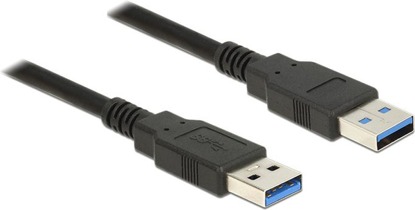 Fotoja e Kabllo DeLock USB A - USB A 85062, 2m, e zezë