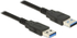 Fotoja e Kabllo DeLock USB A - USB A 85062, 2m, e zezë, Picture 1