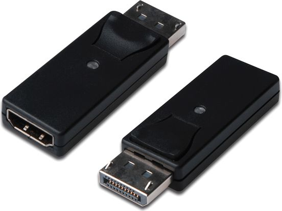 Fotoja e Përshtatës AV Digitus DisplayPort në HDMI, i zi