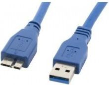 Fotoja e Kabllo USB Lanberg USB-A - micro-B CA-US3M-10CC-0005-B, 0.5 m, blu