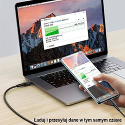 Fotoja e Kabllo USB Usams, USB-A - USB-C, 1.2m, e zezë