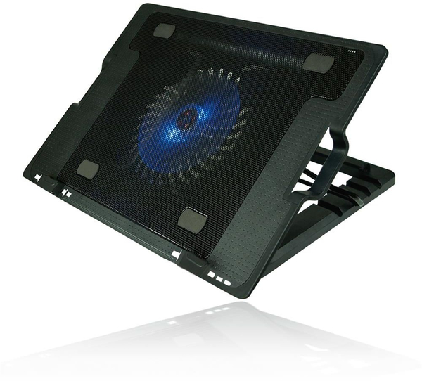 Fotoja e Ftohës për laptop Vakoss LF-1860AL, 1 ventilator 130 mm 1500 RPM, USB-hub 1 USB 3.0, 370 × 265 × 63 mm, i zi