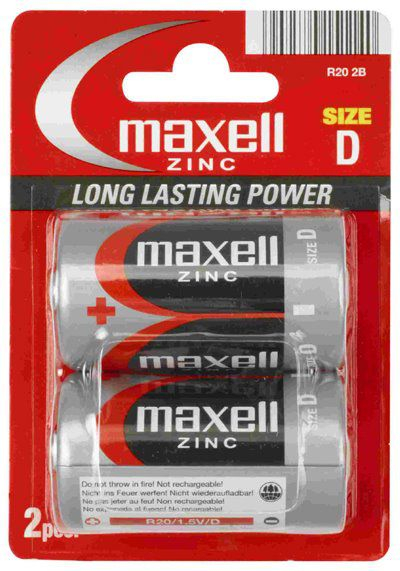 Fotoja e Bateri D / R20 Maxell, 2 copë