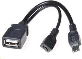 Fotoja e Përshtatës USB PremiumCord microUSB - USB (29601032099121), i zi