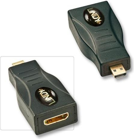 Fotoja e Përshtatës Lindy AV HDMI Micro - HDMI Mini, i zi