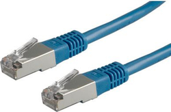 Fotoja e Kabllo rrjeti Roline PatchCord, S / FTP, Cat6, 5 m, e kaltër
