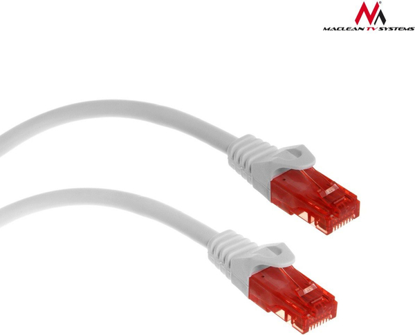 Fotoja e Kabllo Maclean Patchcord, Cat6, 0.5m, e bardhë