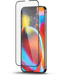 Fotoja e Xham mbrojtës Spigen tR Slim HD për Apple iPhone 13/13 Pro, me kornizë të zezë