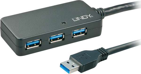 Fotoja e USB Hub Lindy 4x USB-A 3.0