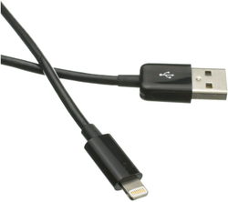 Fotoja e Kabllo C-TECH USB 2.0 Lightning, 1m, e zezë