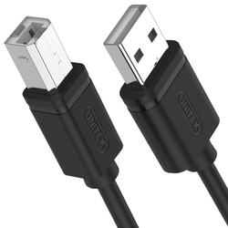 Fotoja e Kabllo USB Unitek Y-C4001GBK, USB-A në USB-B, 2m, e zezë