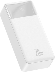 Fotoja e Powerbank me ekran dixhital Baseus Bipow, 30000mAh, 20W, i bardhë