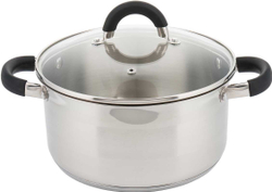 Fotoja e Tenxhere KingHoff, 24 cm, 6 l, e argjendtë