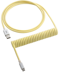 Fotoja e Kabllo spirale CableMod Classic, USB-C/USB-A, 1.5m, e verdhë e çelët