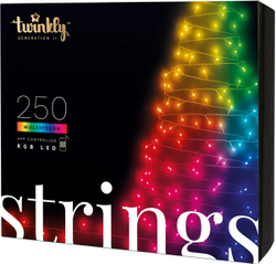 Fotoja e Shirit dritash Twinkly LED RGB, 250LED, 20m, BT+WiFi, Gen II, IP44