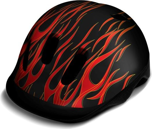 Fotoja e Helmetë biçiklete për fëmijë WeeRide, 44-48 cm, XXS, e zezë / me dizajn