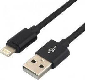 Fotoja e Kabllo EverActive USB-A - Lightning Cable, 1.2 m, e zezë