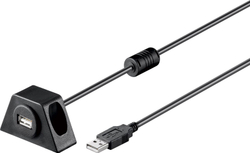 Fotoja e Kabllo USB Goobay USB-A në USB-A 93351, 2 m, e zezë