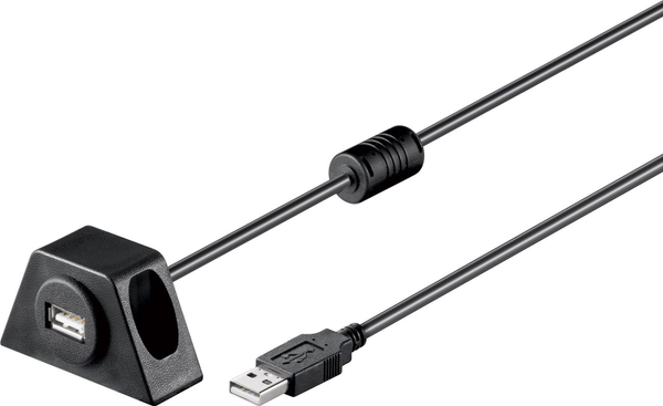 Fotoja e Kabllo USB Goobay USB-A në USB-A 93351, 2 m, e zezë