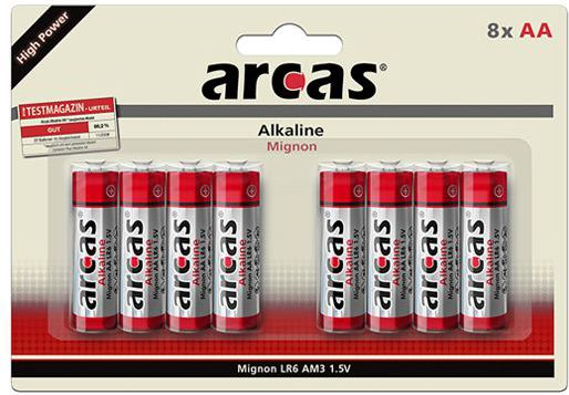 Fotoja e Bateri AA/ R6 Arcas, 1.5V, 8 copë