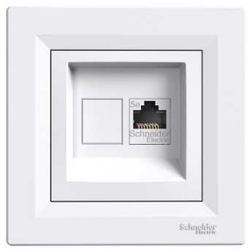 Fotoja e Prizë kompjuterike Schneider Electric ASFORA EPH4300121, RJ45 Kategoria 5e, e bardhë