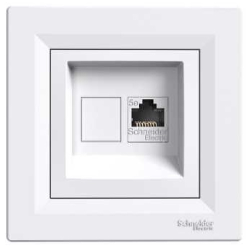 Fotoja e Prizë kompjuterike Schneider Electric ASFORA EPH4300121, RJ45 Kategoria 5e, e bardhë