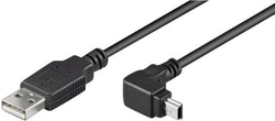 Fotoja e Kabllo Goobay USB A - MiniUSB 93971, 1.8m, e zezë