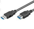 Fotoja e Kabllo MicroConnect, USB-A - USB-A, 3 m, e zezë, Picture 1