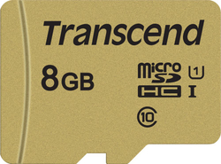 Fotoja e Kartë MicroSDHC Transcend 500S, 8GB