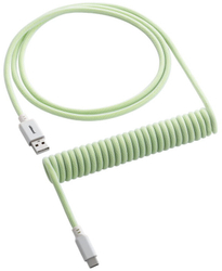 Fotoja e Kabllo spirale CableMod Classic, USB-C/USB-A, 1,5m, e gjelbër e çelët