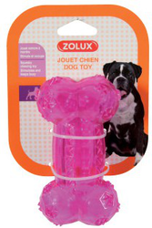 Fotoja e Kockë gome për qen Zolux Toy Tpr Pop, 12 cm, rozë