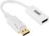 Fotoja e Përshtatës AV Unitek DisplayPort në HDMI, i bardhë, Picture 1