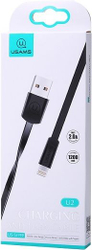 Fotoja e Kabllo Usams USB, 1.2m, e zezë, 1 iPhone 5/6/7/8 / X (US-SJ199)