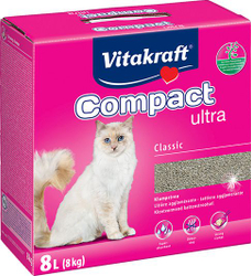 Fotoja e Rërë për mace Vitakraft Compact Ultra Natural, 8 l / kg