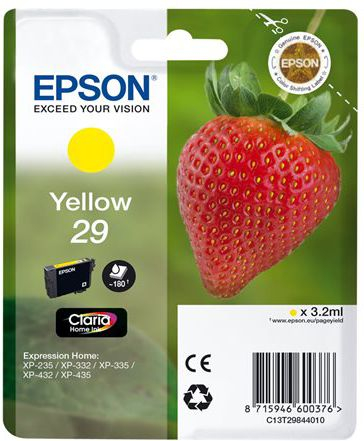 Fotoja e Ngjyrë për printer Epson Claria Home SP 29, e verdhë