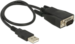 Fotoja e Kabllo Delock USB-A në RS-232, 0.35m, e zezë