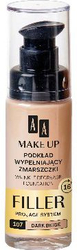 Fotoja e Fondatinë AA Make Up Wrinkle Filler, Nr. 107 Dark Beige, 30ml