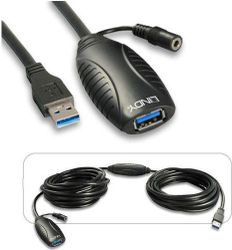 Fotoja e Kabllo Lindy USB-A - USB-A, 10m, e zezë