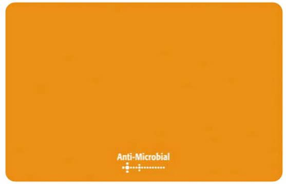 Fotoja e MausPad antibakterial Logo, 24 x 19 cm, portokalli