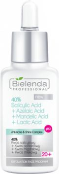 Fotoja e Preparat fytyre Bielenda Professional, 40% Salicylic Acid + Azelaic Acid + Mandelic Acid + Lactic Acid, 30 g