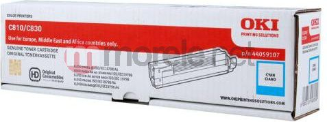 Fotoja e Toner për printer Toner OKI Original, i kaltër